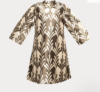 Diplomat Mini Dress Royal Palm - Oyster Olive - S