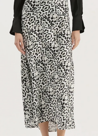 Edie Charmeuse Print Skirt