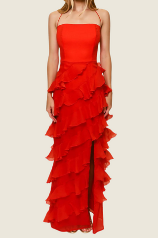 Lou Halter Ruffle Maxi Dress