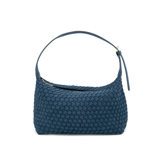 Woven Handbag Faux Suede