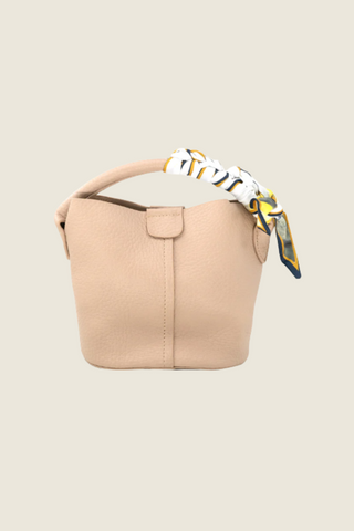 Mini Bucket Bag w/ Scarf