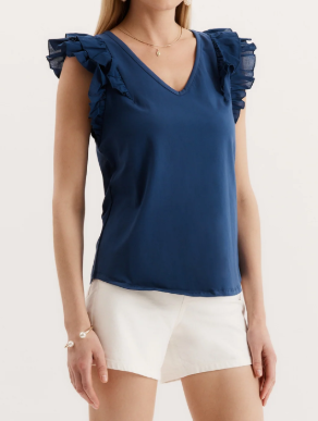 Emerson Ruffle Sleeve Tee