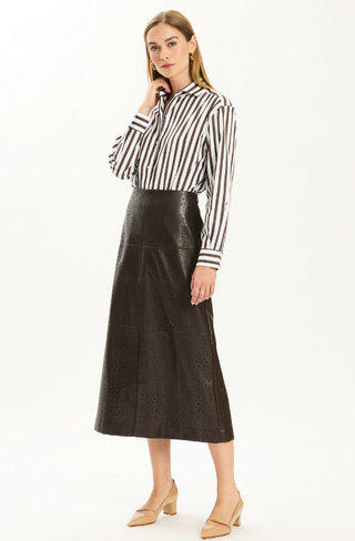 Phoebe Punched Vegan Skirt