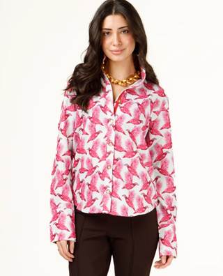 Liz Luxe Oxford Top