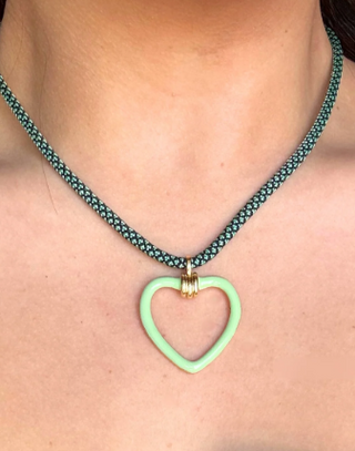 Heart on String Necklace