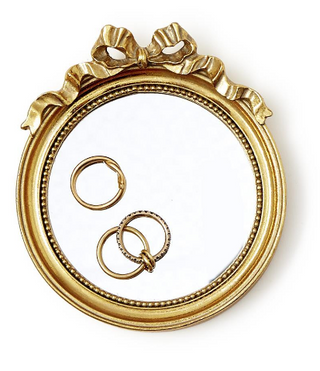 Round Mirror Trinket Tray