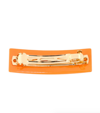 Virginia Orange Rectangle Barrette Clip