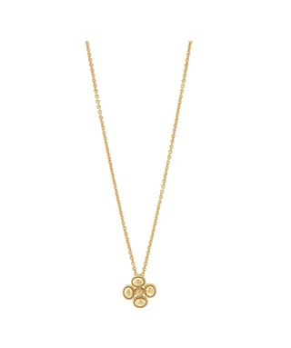 Berry Clover Station Necklace, 16"
