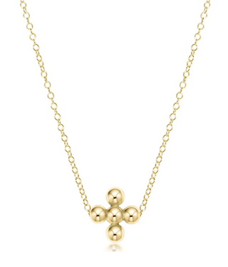 16" Necklace Signature Beaded Cross 3m