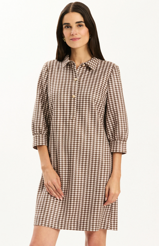 Kat Houndstooth Dress
