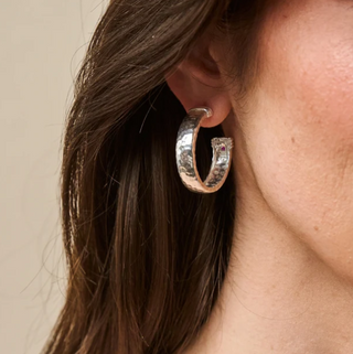 Cleopatra Classic Medium Hoop Earrings