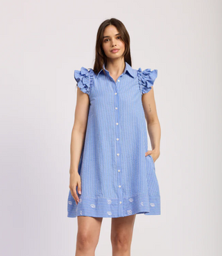 Amelie Embroidered Shells Dress