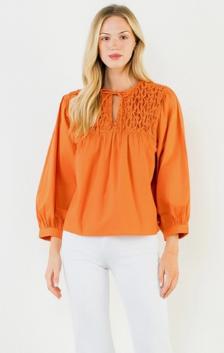 Tiff Smocked Top