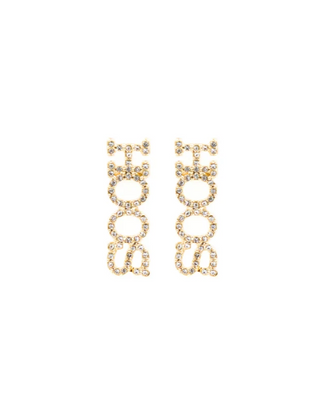 HOOS Pave Rhinestone Studs