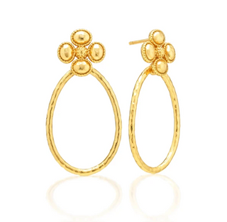 Berry Clover Teardrop Earrings