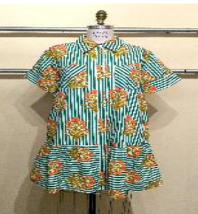 Short Sleeve Striped Floral Dress