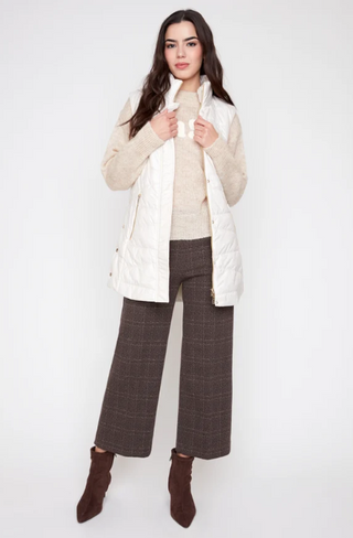 Luxe Quilted Long Vest