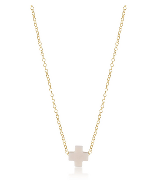 16" Signature Cross Necklace - Small