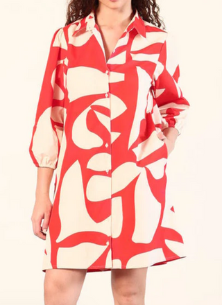 Anna Cotton Poplin Shirt Dress