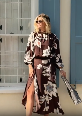 Nalini Floral Wrap Skirt