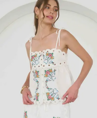 Lace Embroidered Top