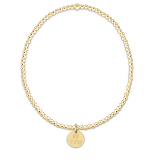 Classic Gold 2mm Bracelet - Be You Small Gold Disc